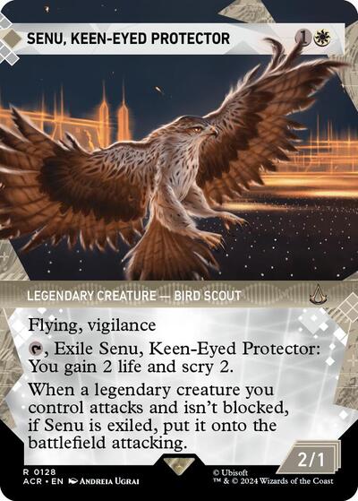Senu, Keen-Eyed Protector (Showcase) (Universes Beyond: Assassin's Creed) Near Mint