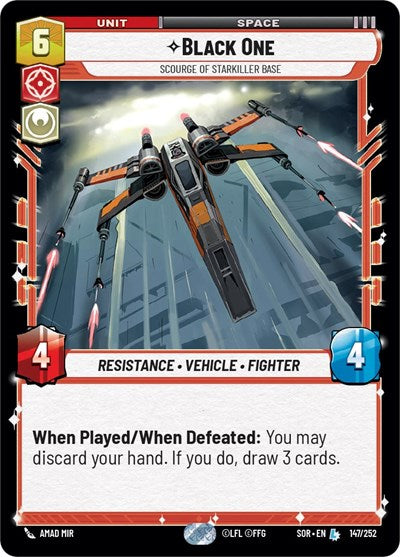 Black One Scourge of Starkiller Base (Spark of Rebellion) Near Mint Foil
