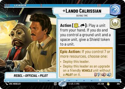 Lando Calrissian Buying Time (Hyperspace) (Jump to Lightspeed) Near Mint