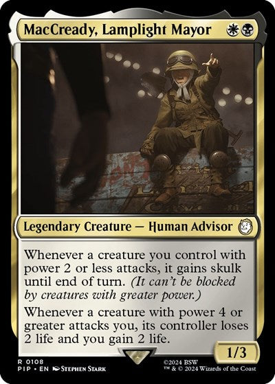 MacCready, Lamplight Mayor (Universes Beyond: Fallout) Light Play Foil