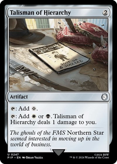 Talisman of Hierarchy (Universes Beyond: Fallout) Near Mint Foil