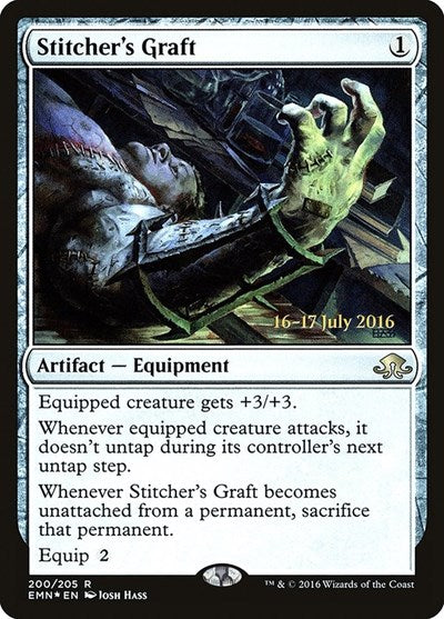 Stitcher's Graft (Promos: Prerelease Cards) Light Play Foil