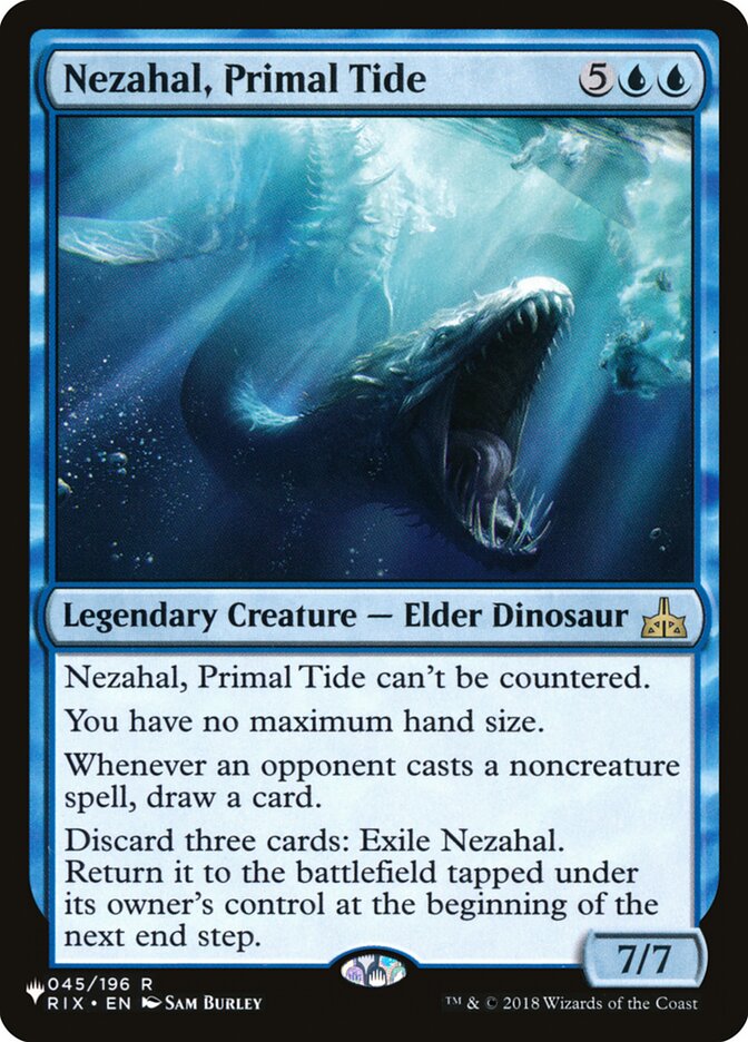 Nezahal, Primal Tide (The List) Near Mint