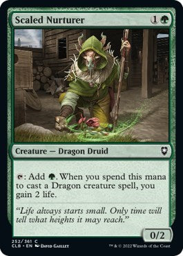 Scaled Nurturer (Commander Legends: Battle for Baldur's Gate) Heavy Play Foil