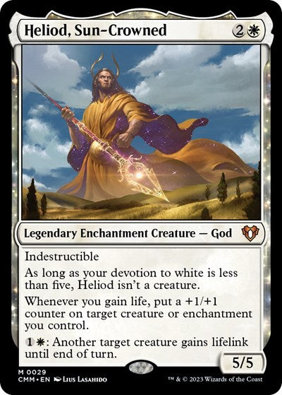 Heliod, Sun-Crowned (Commander Masters) Medium Play