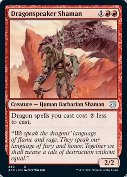 Dragonspeaker Shaman (Commander 2021 Forgotten Realms) Medium Play