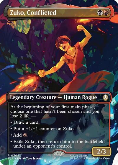 Zuko, Conflicted (Borderless) (Avatar: The Last Airbender) Light Play