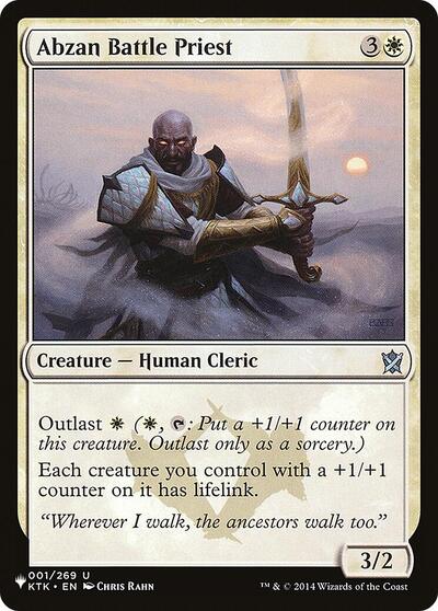 Abzan Battle Priest (The List) Light Play
