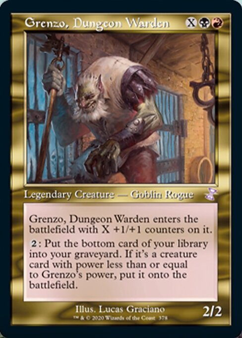 Grenzo, Dungeon Warden (Time Spiral Remastered) Light Play Foil