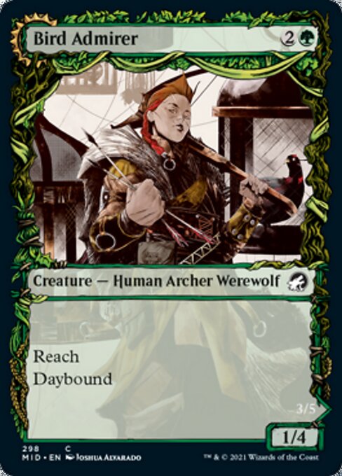 Bird Admirer / Wing Shredder (Showcase) (Innistrad: Midnight Hunt) Medium Play Foil