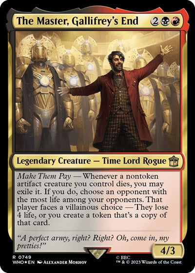 The Master, Gallifrey's End (Surge Foil) (Universes Beyond: Doctor Who) Light Play Foil