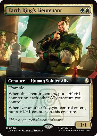 Earth King's Lieutenant (Extended Art) (Avatar: The Last Airbender) Near Mint Foil