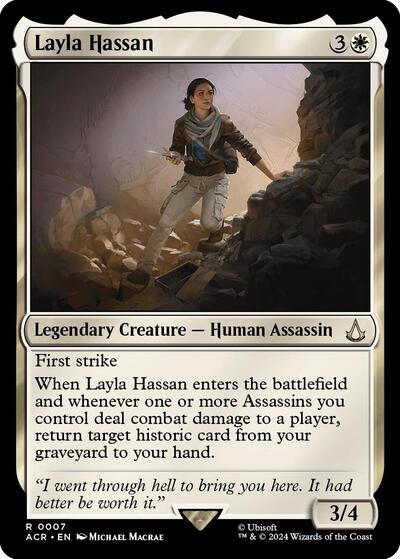 Layla Hassan (Universes Beyond: Assassin's Creed) Light Play Foil