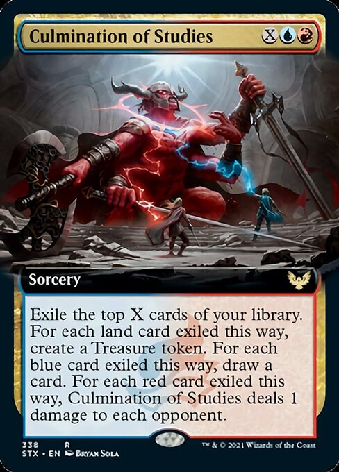 Culmination of Studies (Extended Art) (Strixhaven) Heavy Play Foil