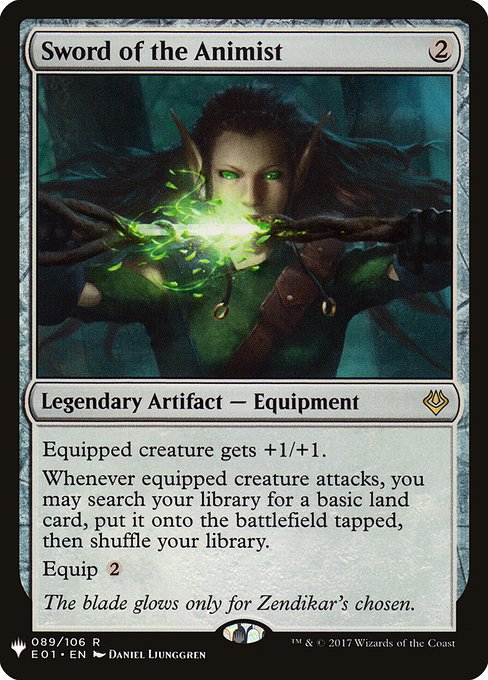 Sword of the Animist (Mystery Booster) Light Play