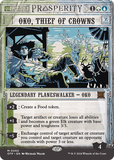 Oko, Thief of Crowns (Outlaws of Thunder Junction: Breaking News) Light Play
