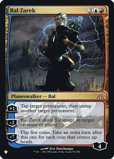 Ral Zarek (Secret Lair Commander: Heads I Win, Tails You Lose) Near Mint Foil