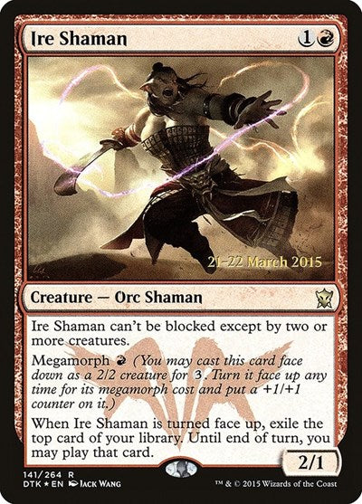 Ire Shaman (Promos: Prerelease Cards) Medium Play Foil