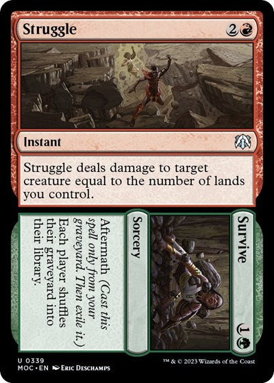 Struggle / Survive (Commander: March of the Machine) Medium Play