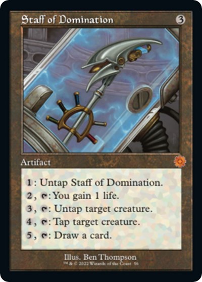 Staff of Domination (The Brothers' War: Retro Frame Artifacts) Near Mint Foil