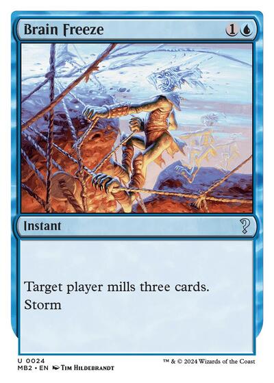 Brain Freeze (White Border) (Mystery Booster 2) Light Play