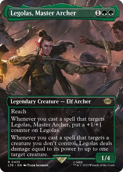 Legolas, Master Archer (Borderless) (Universes Beyond: The Lord of the Rings: Tales of Middle-earth) Near Mint