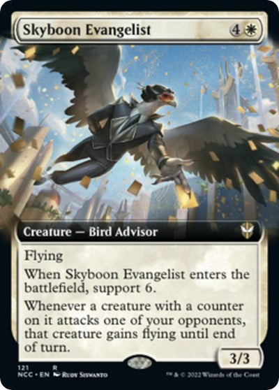 Skyboon Evangelist (Extended Art) (Commander: Streets of New Capenna) Near Mint