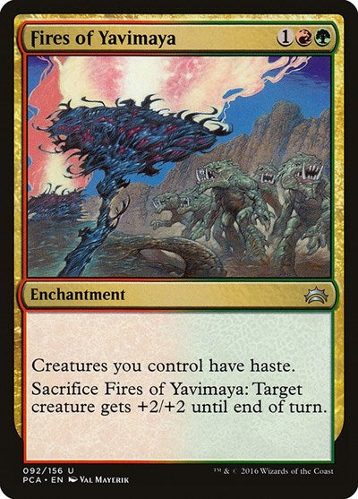 Fires of Yavimaya (Planechase Anthology) Medium Play