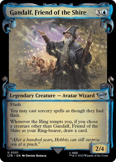 Gandalf, Friend of the Shire (Showcase Scrolls) (Universes Beyond: The Lord of the Rings: Tales of Middle-earth) Near Mint Foil