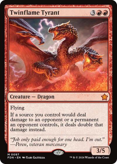 Twinflame Tyrant (Foundations) Medium Play