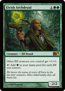 Elvish Archdruid (Magic 2013 Core Set) Damaged / Poor