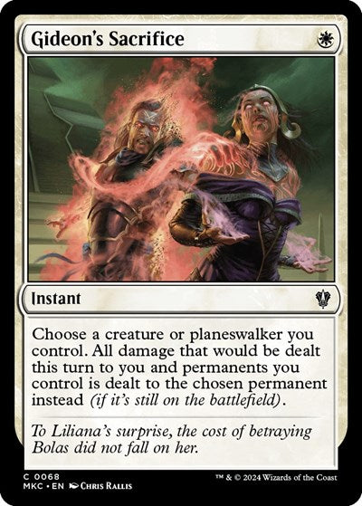 Gideon's Sacrifice (Commander: Murders at Karlov Manor) Light Play