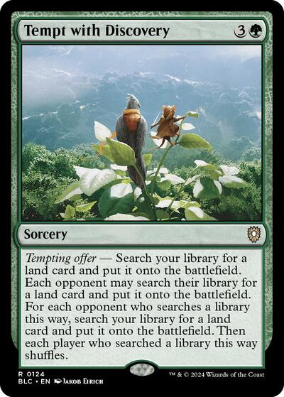 Tempt with Discovery (Commander: Bloomburrow) Light Play