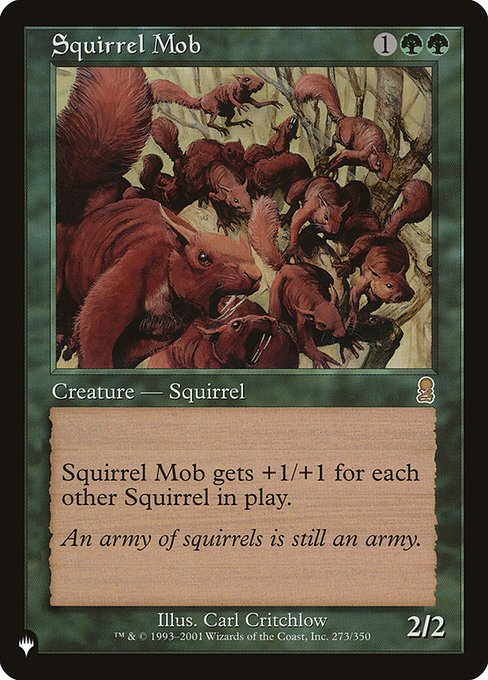 Squirrel Mob (The List) Near Mint