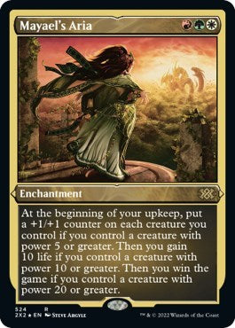 Mayael's Aria (Foil Etched) (Double Masters 2022) Light Play Foil