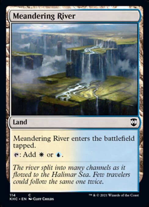 Meandering River (Commander 2021 Kaldheim) Light Play