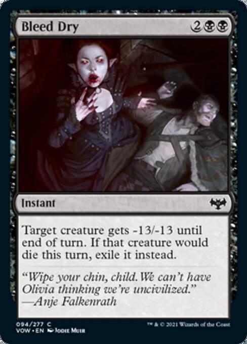 Bleed Dry (Innistrad: Crimson Vow) Light Play