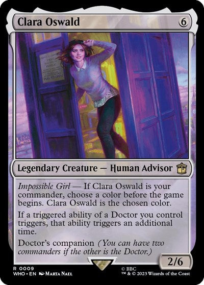 Clara Oswald (Universes Beyond: Doctor Who) Near Mint Foil