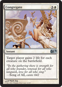 Congregate (Magic 2014 Core Set) Medium Play