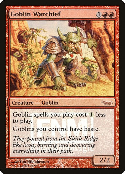 Goblin Warchief (2006) (Promos: FNM) Light Play Foil