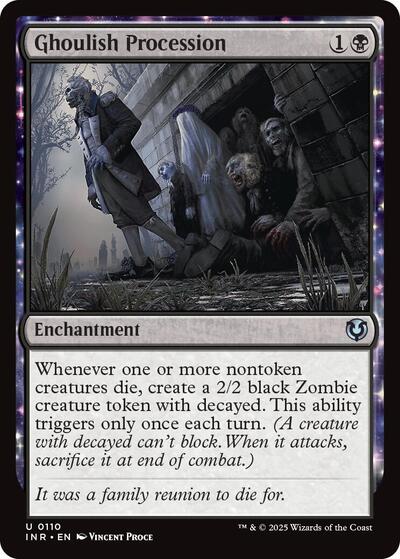 Ghoulish Procession (Innistrad Remastered) Light Play Foil