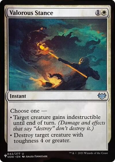 Valorous Stance (VOW) (The List) Light Play
