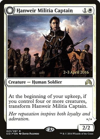 Hanweir Militia Captain (Promos: Prerelease Cards) Near Mint Foil