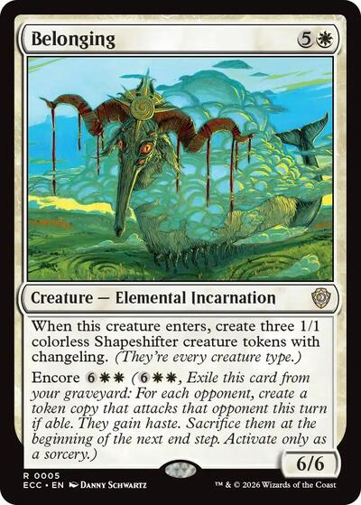 Belonging (Commander: Lorwyn Eclipsed) Near Mint