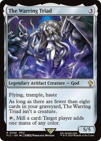 The Warring Triad (Surge Foil) (Commander: FINAL FANTASY) Near Mint Foil