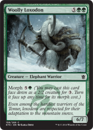 Woolly Loxodon (Khans of Tarkir) Medium Play Foil