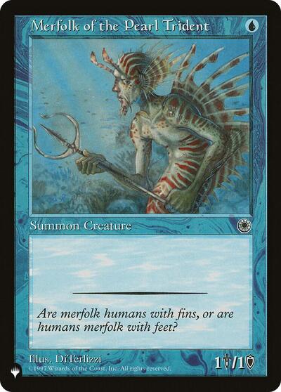 Merfolk of the Pearl Trident (The List) Light Play