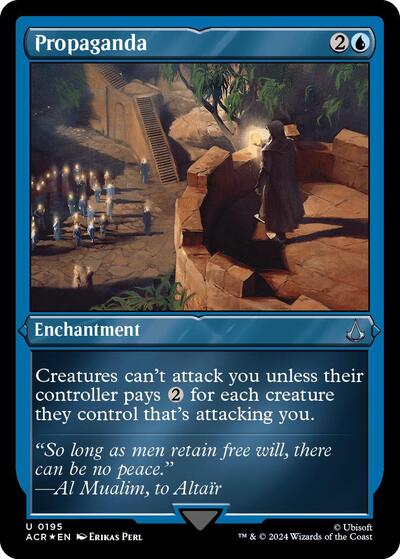 Propaganda (Foil Etched) (Universes Beyond: Assassin's Creed) Light Play Foil