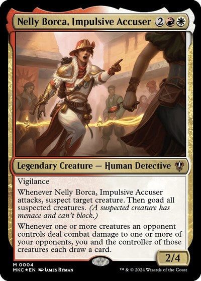 Nelly Borca, Impulsive Accuser (Commander: Murders at Karlov Manor) Damaged / Poor Foil