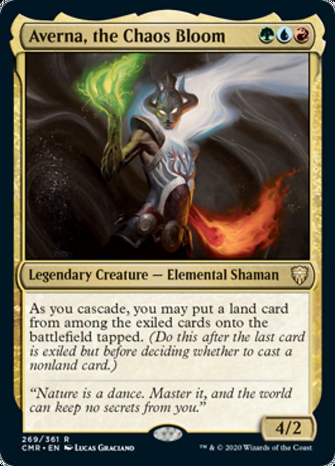Averna, the Chaos Bloom (Commander Legends) Light Play Foil